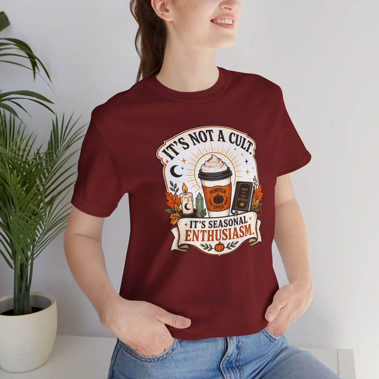 It’s Not a Cult Pumpkin Spice T-Shirt – Funny Fall Tee