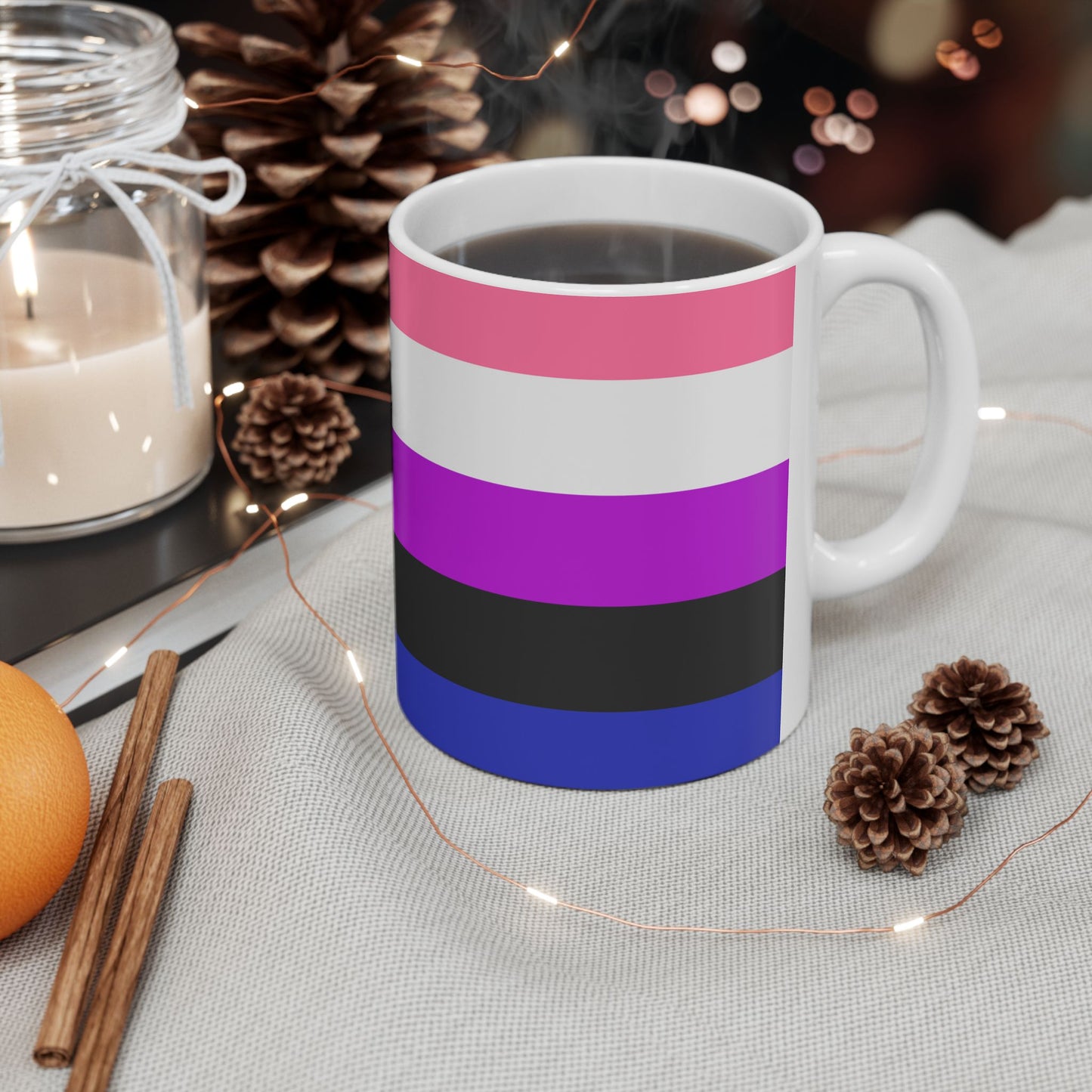 Genderfluid Pride Flag Mug – LGBTQ+ Ceramic Mug for Fluid Identity