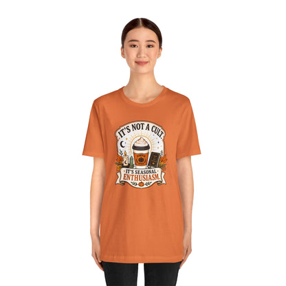 It’s Not a Cult Pumpkin Spice T-Shirt – Funny Fall Tee