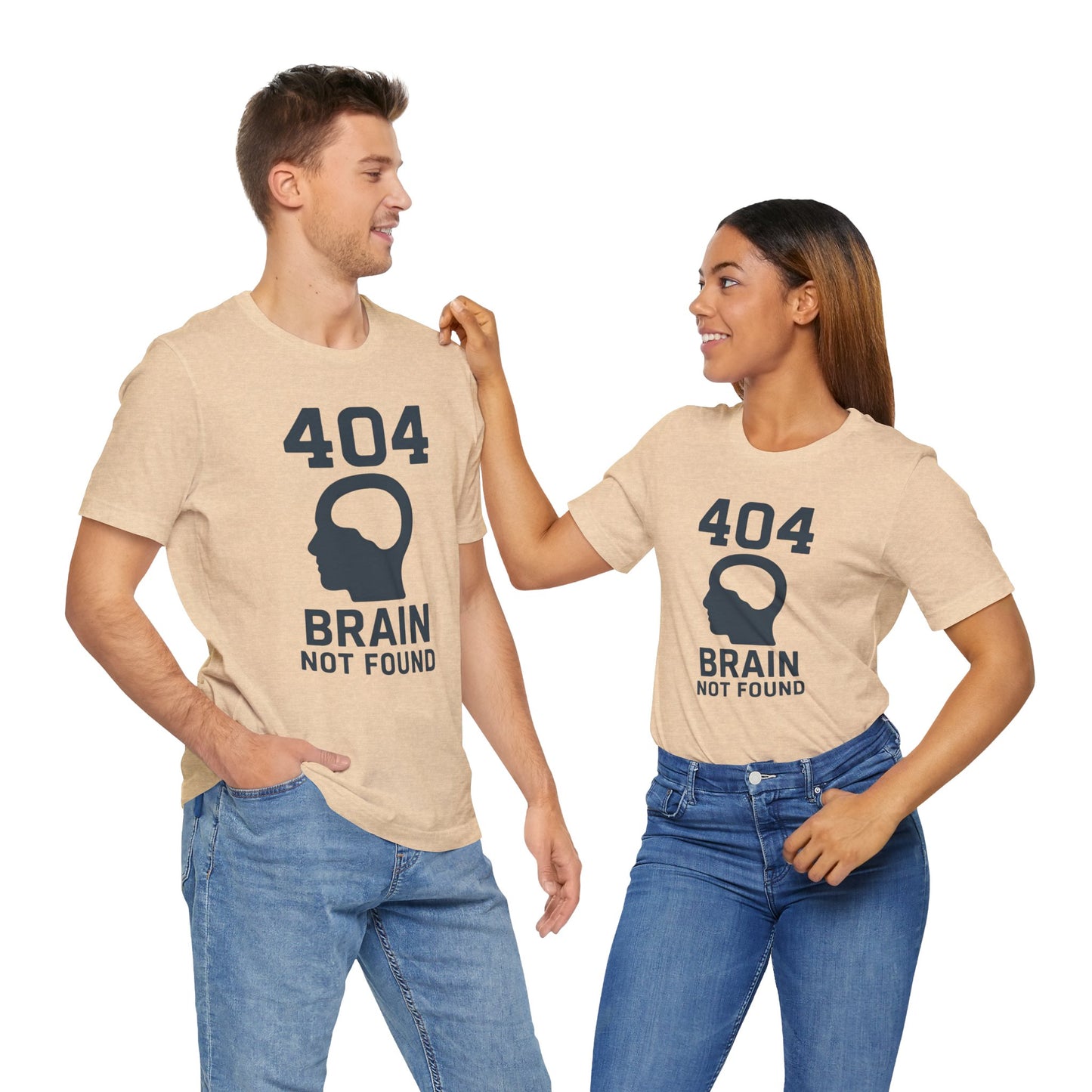 404 Brain Not Found T-Shirt – Techie Humor for Nerds & Geeks
