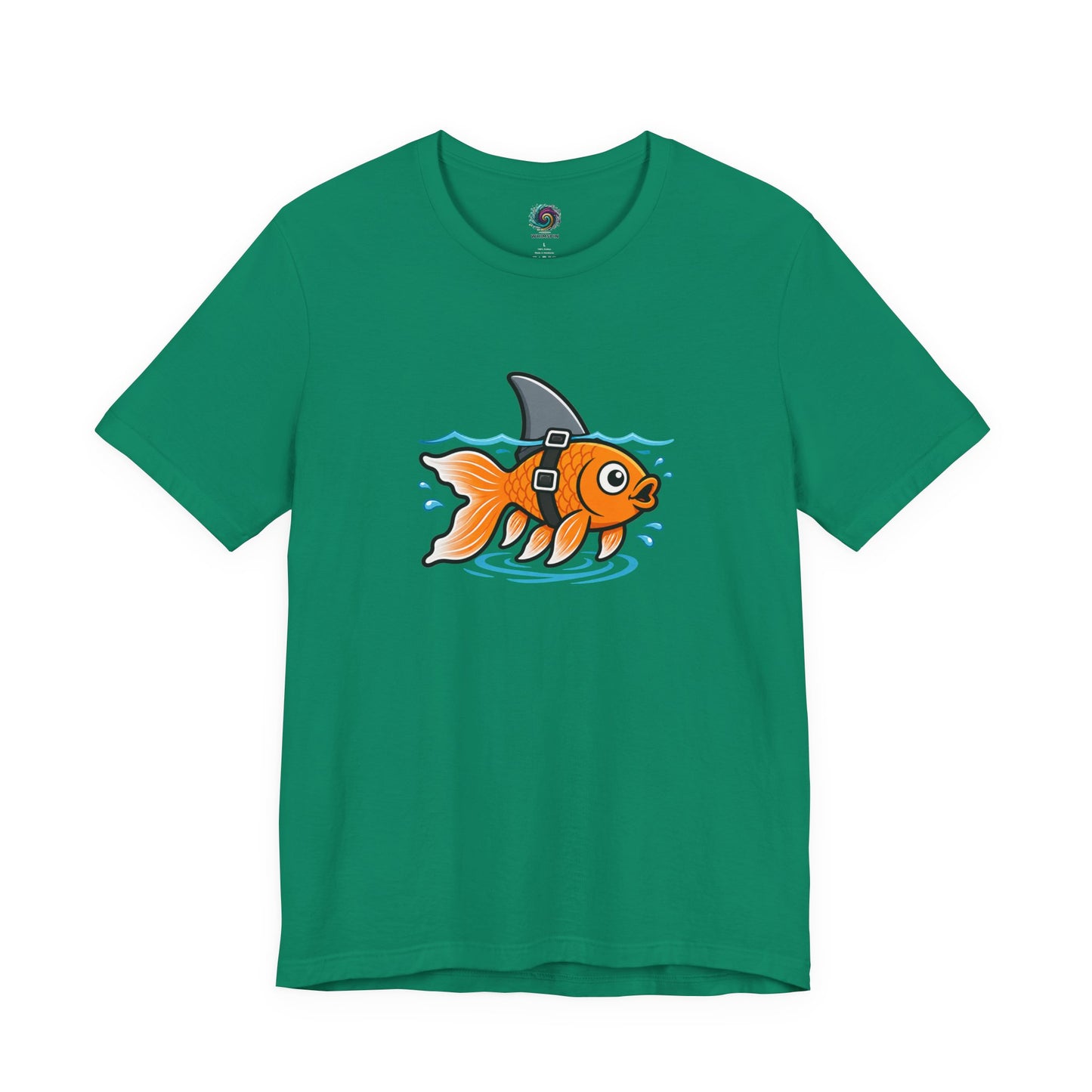 Goldfish Shark T-Shirt – Funny Fish Swimming  Graphic Tee