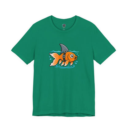 Goldfish Shark T-Shirt – Funny Fish Swimming  Graphic Tee
