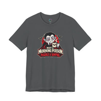 Not a Morning Person Possibly a Vampire T-Shirt – Funny Halloween Tee