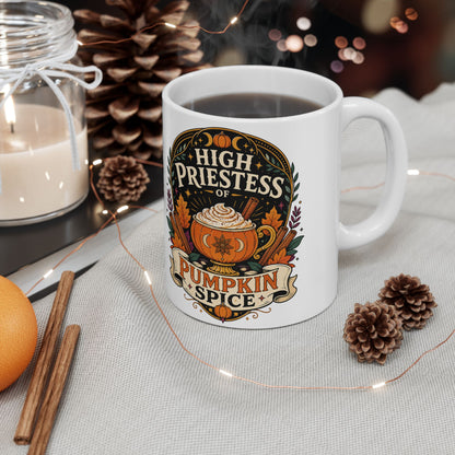 High Priestess of Pumpkin Spice Mug – 11oz & 15oz Fall Cup