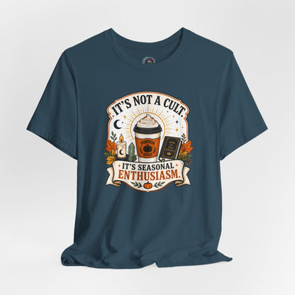 It’s Not a Cult Pumpkin Spice T-Shirt – Funny Fall Tee