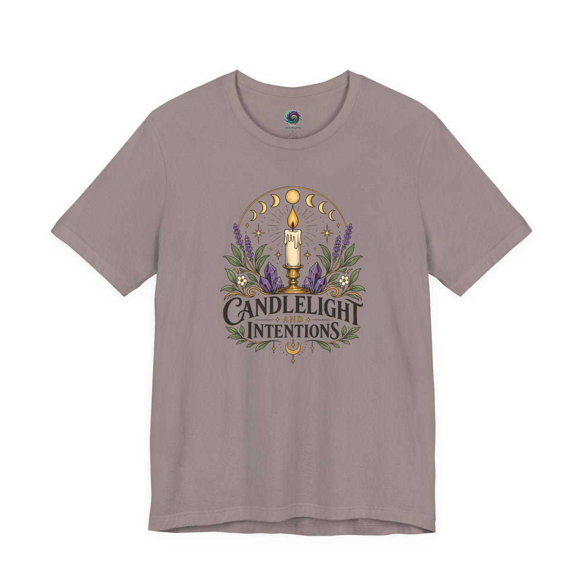 Candlelight and Intentions T-Shirt – Witchy Celestial Tee