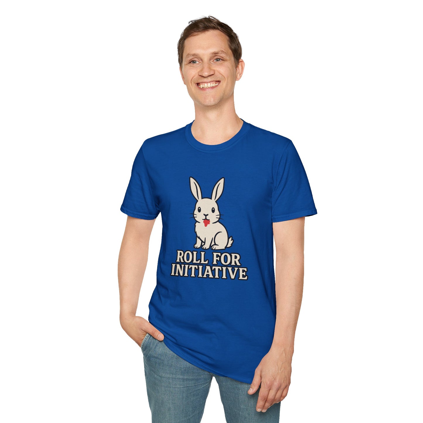 Roll for Initiative T-Shirt – Killer Bunny Humor Gaming Tee
