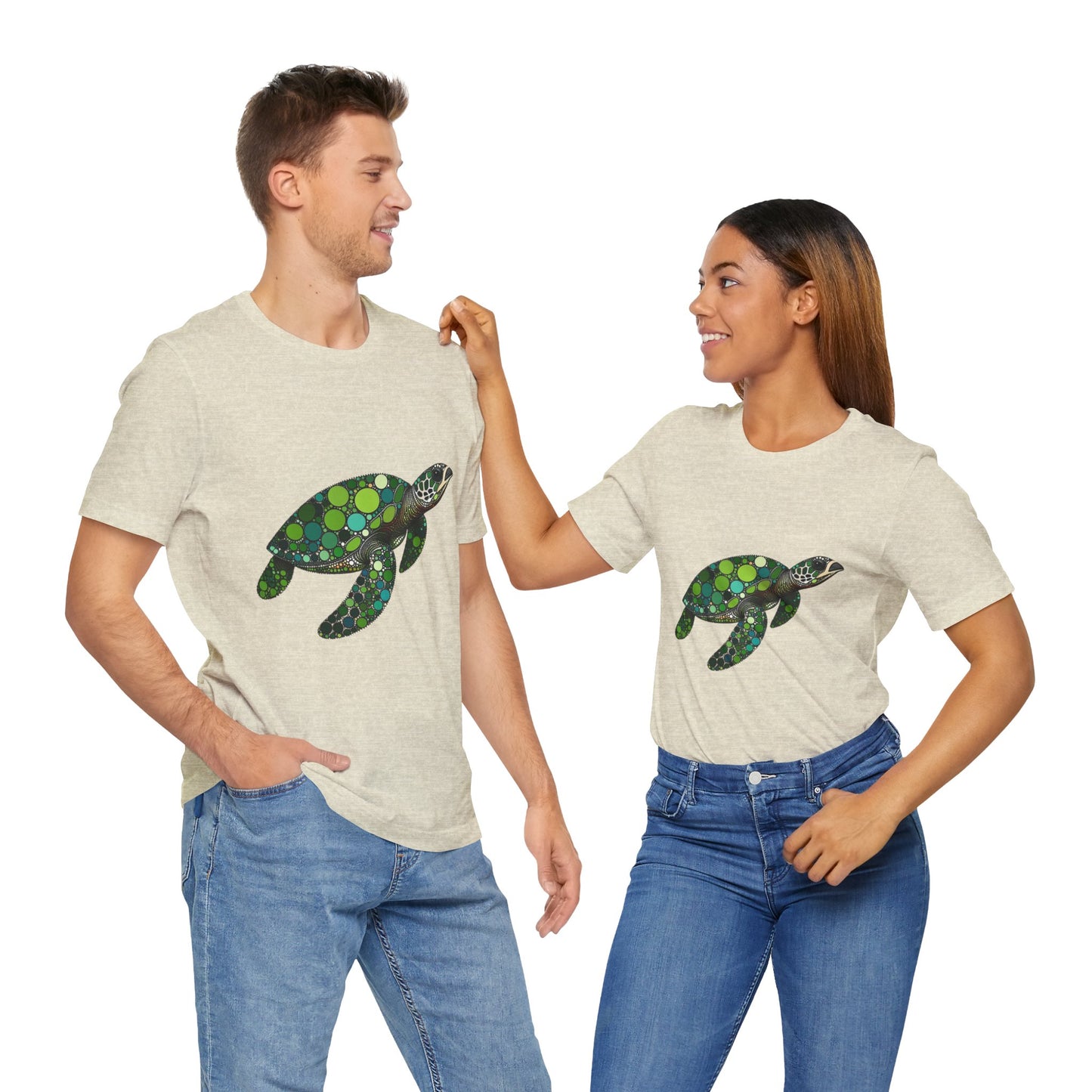 Geometric Sea Turtle T-Shirt – Eco Ocean Vibes Graphic Tee - WhimSpin - https://whimspin.com
