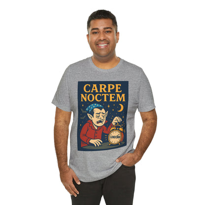 Carpe Noctem Vampire T-Shirt – Funny Halloween Tee for Night Owls