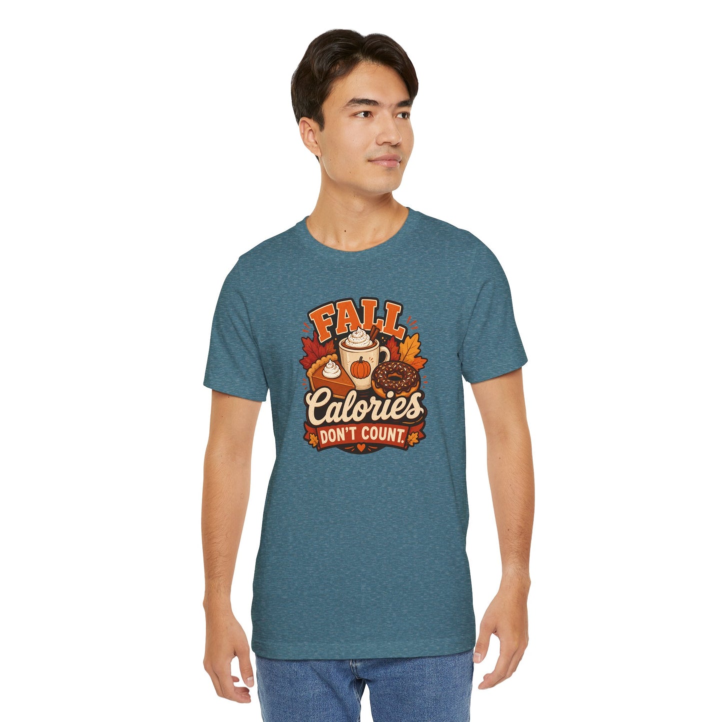 Fall Calories Don’t Count T-Shirt – Funny Pumpkin Spice Food Tee
