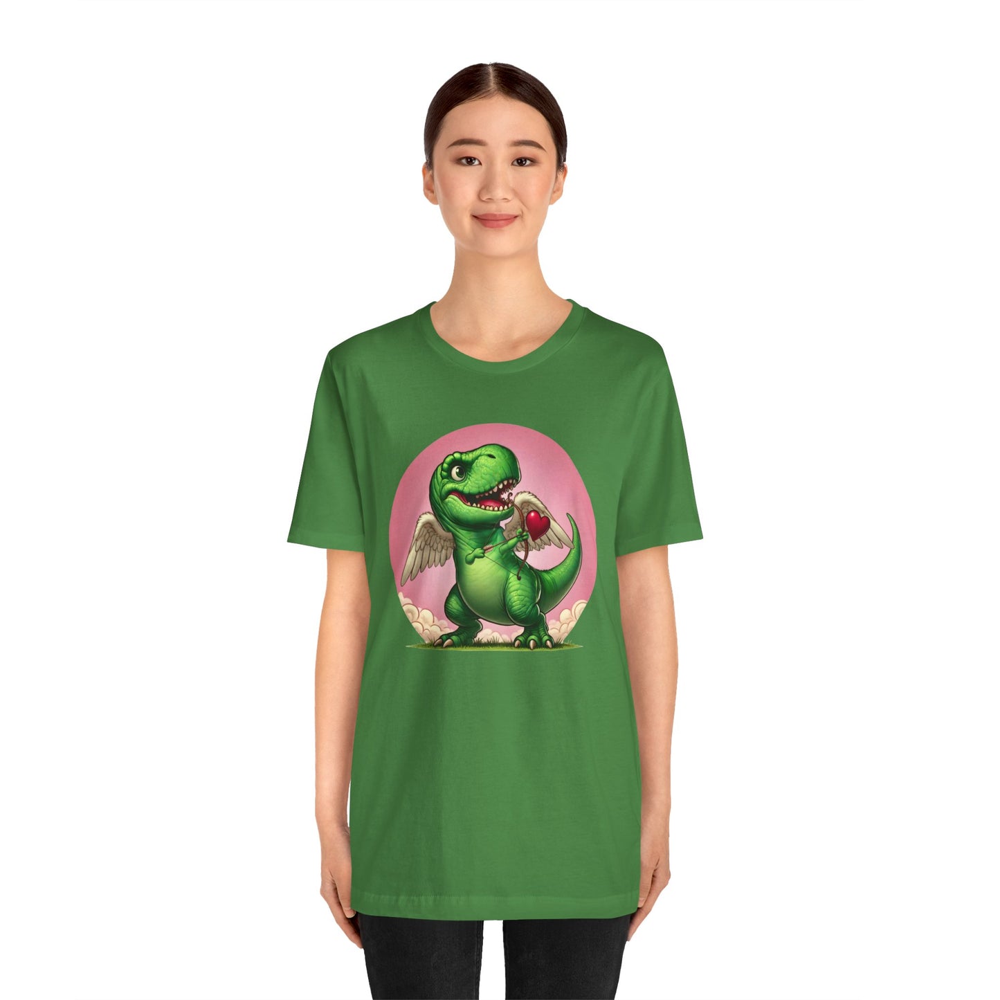 Cupidsaurus Rex T-Shirt – Funny Dinosaur Cupid Valentine’s Day Tee