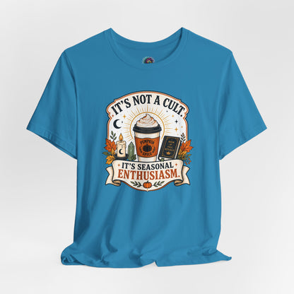 It’s Not a Cult Pumpkin Spice T-Shirt – Funny Fall Tee