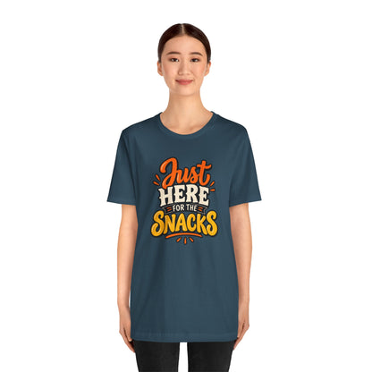 Just Here for the Snacks T-Shirt – Funny Halloween Foodie Tee