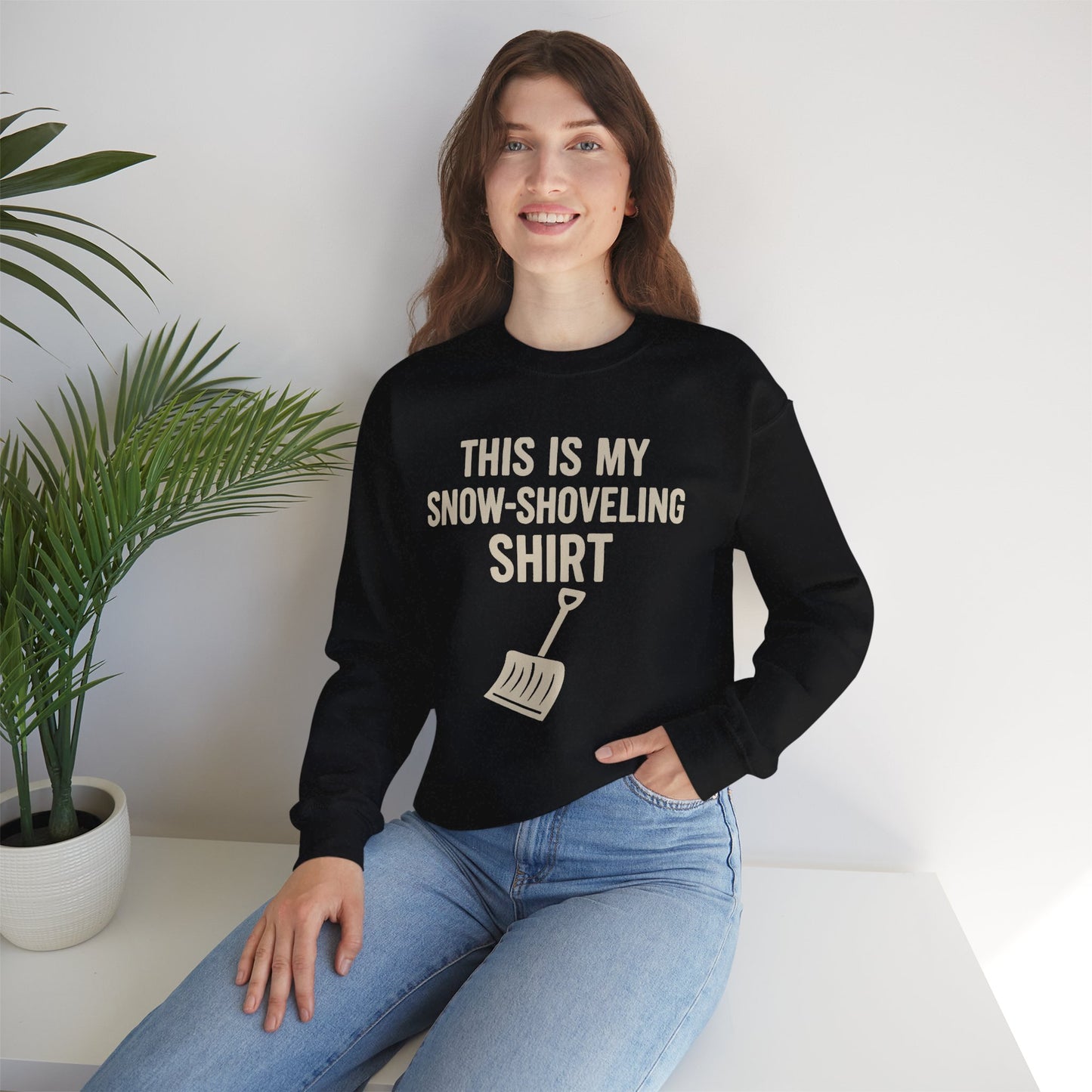 This Is My Snow-Shoveling Shirt – Funny Winter Chore Sweatshirt