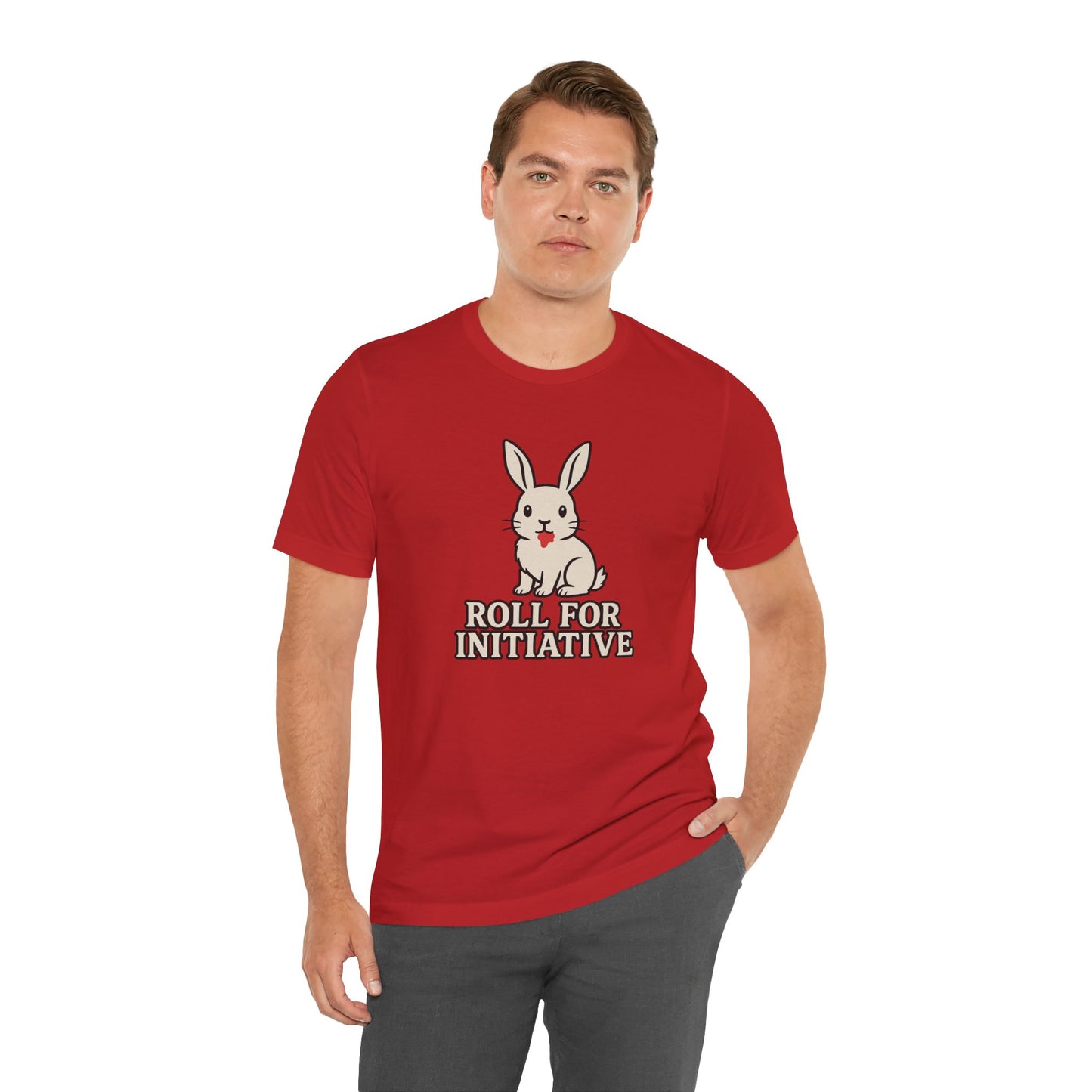 Roll for Initiative T-Shirt – Killer Bunny Humor Gaming Tee