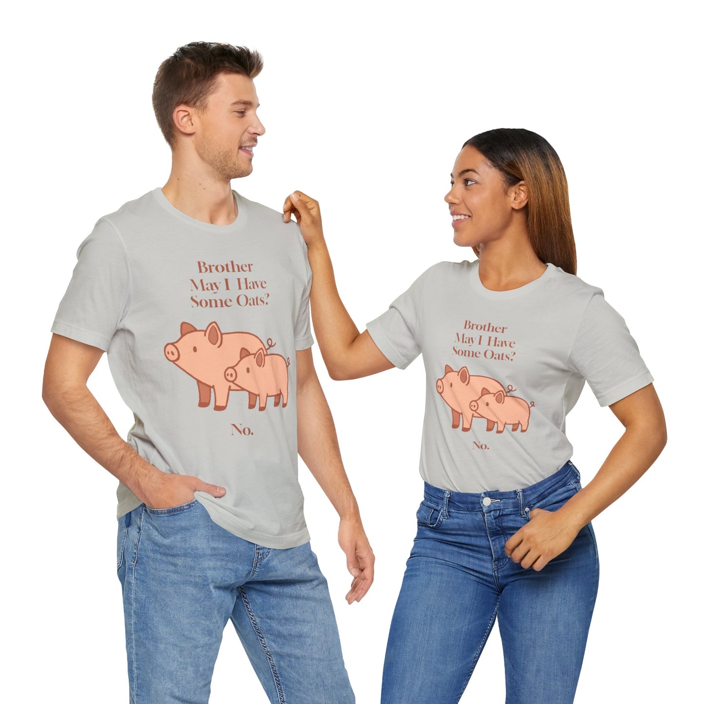 Brother May I Have Some Oats T-Shirt – Funny Viral Pig Meme Tee