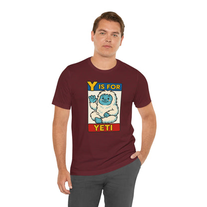 Y Is for Yeti T-Shirt – Cute Winter Monster Tee from the Monster Alphabet Series