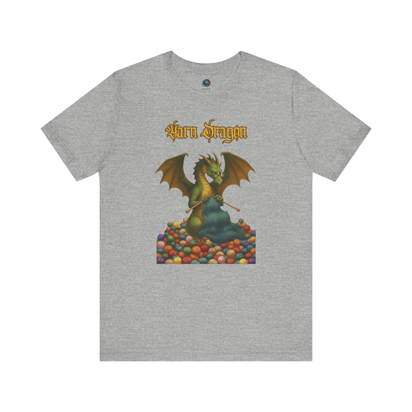 Yarn Dragon T-Shirt – Funny Knitting Dragon Shirt for Yarn Lovers