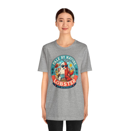 Pale by Nature Lobster by Accident T-Shirt – Funny Sunburn Summer Graphic Tee