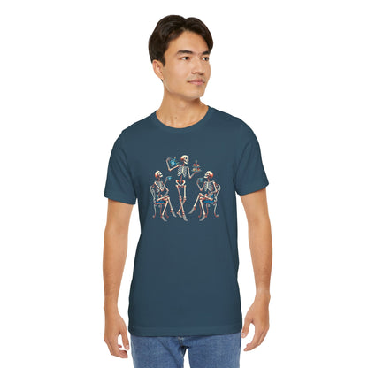 Skeleton Tea Party T-Shirt – Vintage Halloween Skeleton Tee