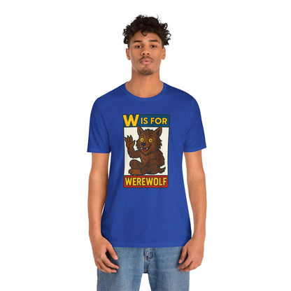 W Is for Werewolf T-Shirt – Cute Werewolf Shirt from Monster Alphabet