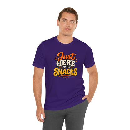 Just Here for the Snacks T-Shirt – Funny Halloween Foodie Tee