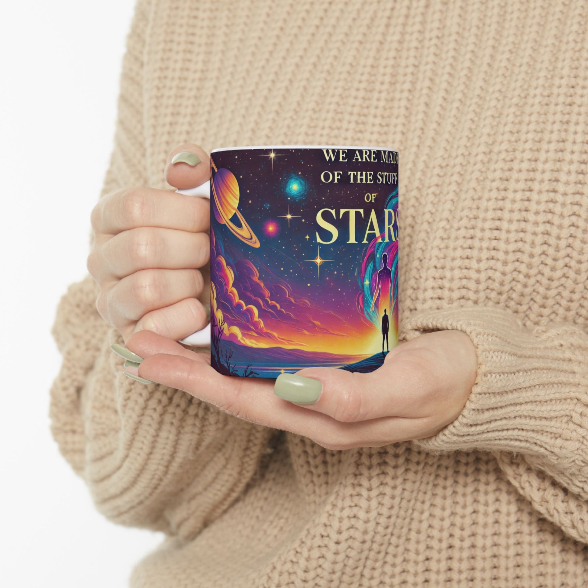 Stuff of Stars Mug – Inspirational Cosmic Quote Ceramic Cup - WhimSpin - https://whimspin.com