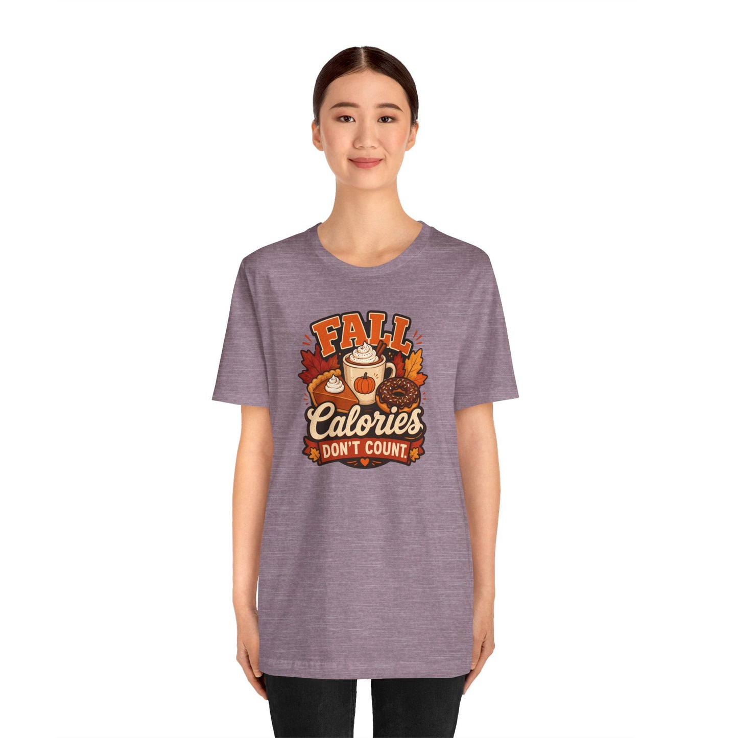 Fall Calories Don’t Count T-Shirt – Funny Pumpkin Spice Food Tee