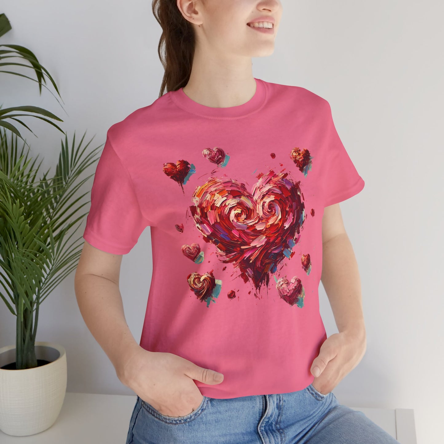 Impressionistic Heart T-Shirt – Artistic Valentine's Day Tee