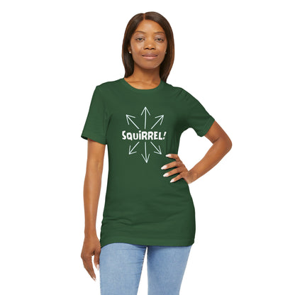 Squirrel! Distracted Mind T-Shirt – Funny Attention Graphic Tee