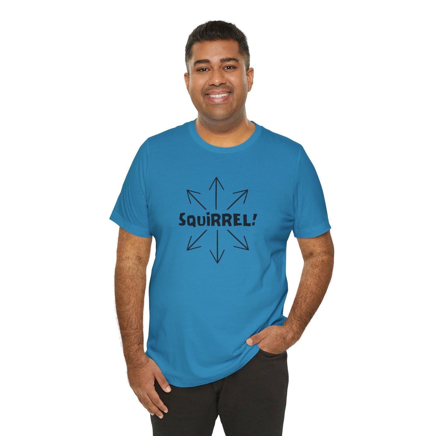Squirrel! Distracted Mind T-Shirt – Funny Attention Graphic Tee