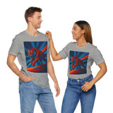 Geometric Tiger T-Shirt – Bold Jungle Animal Tee in Abstract Style - WhimSpin - https://whimspin.com
