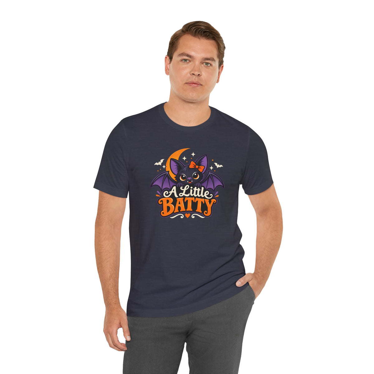 A Little Batty T-shirt - Cute Funny Halloween Bat Tee