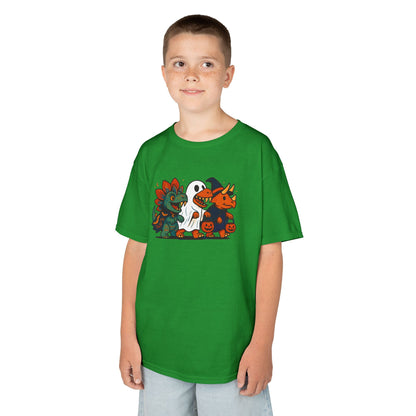 Kids Halloween Dino Squad T-Shirt – Cute Trick-or-Treat Dino Tee