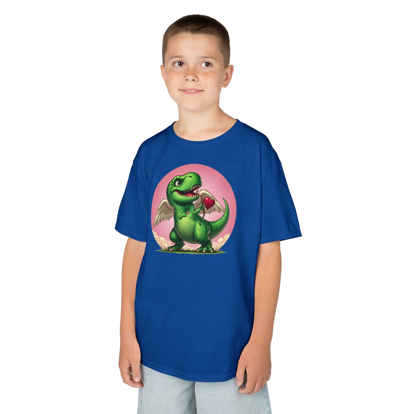 Cupidsaurus Rex Kids T-Shirt – Cute Dinosaur Valentine’s Day Tee for Kids