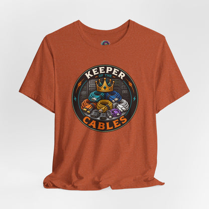 Keeper of the Cables T-Shirt – Funny Tech Dad Cable Tee