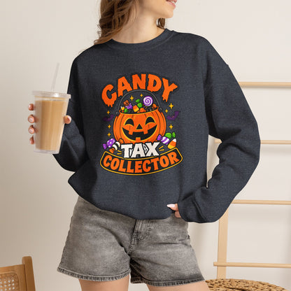 Candy Tax Collector Sweatshirt – Funny Halloween Parent Crewneck