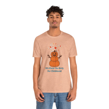 Pumpkin Snowman Shirt – Funny Halloween Christmas Mashup Tee