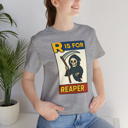 R Is for Reaper T-Shirt – Cute Grim Reaper Shirt from the Monster Alphabet Series