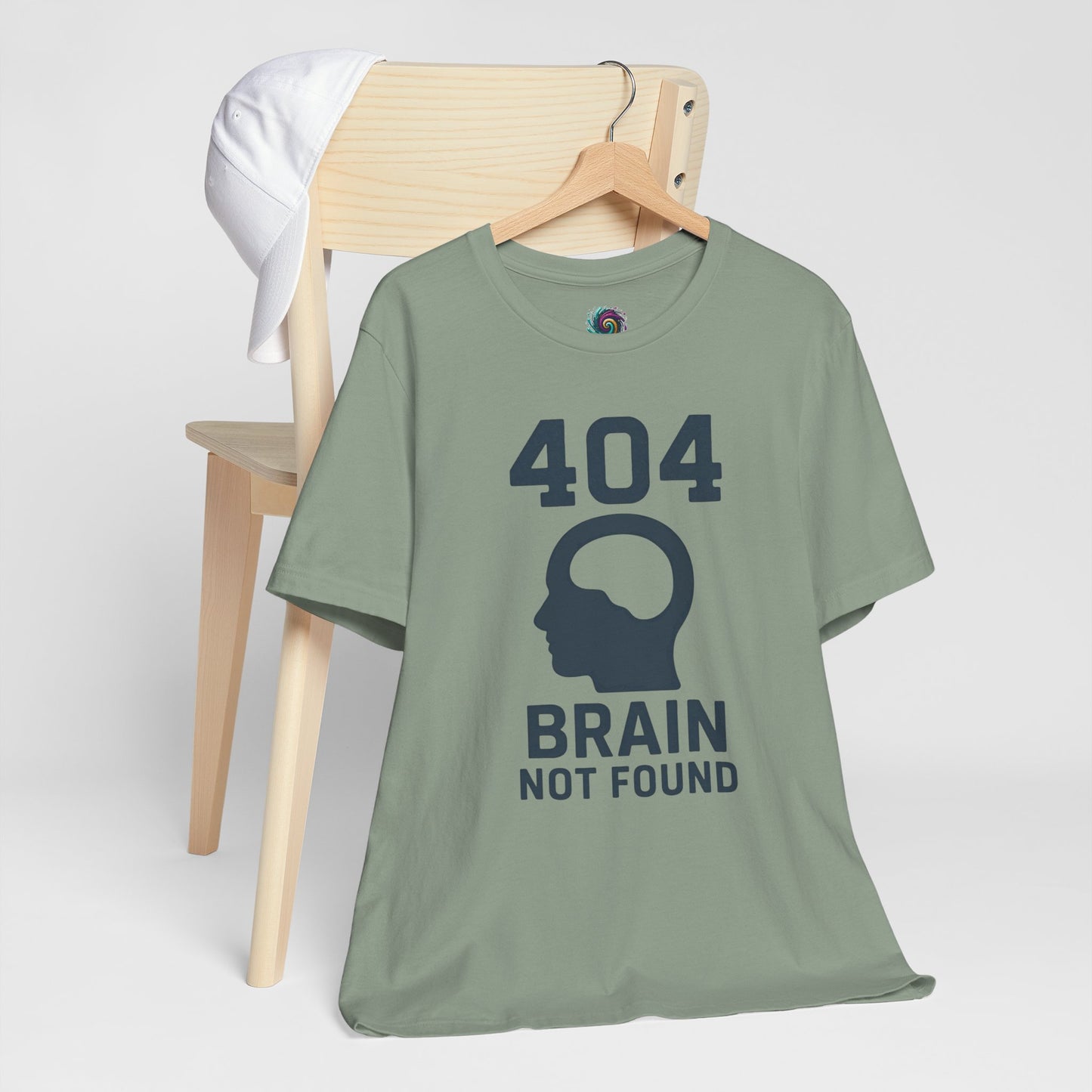 404 Brain Not Found T-Shirt – Techie Humor for Nerds & Geeks