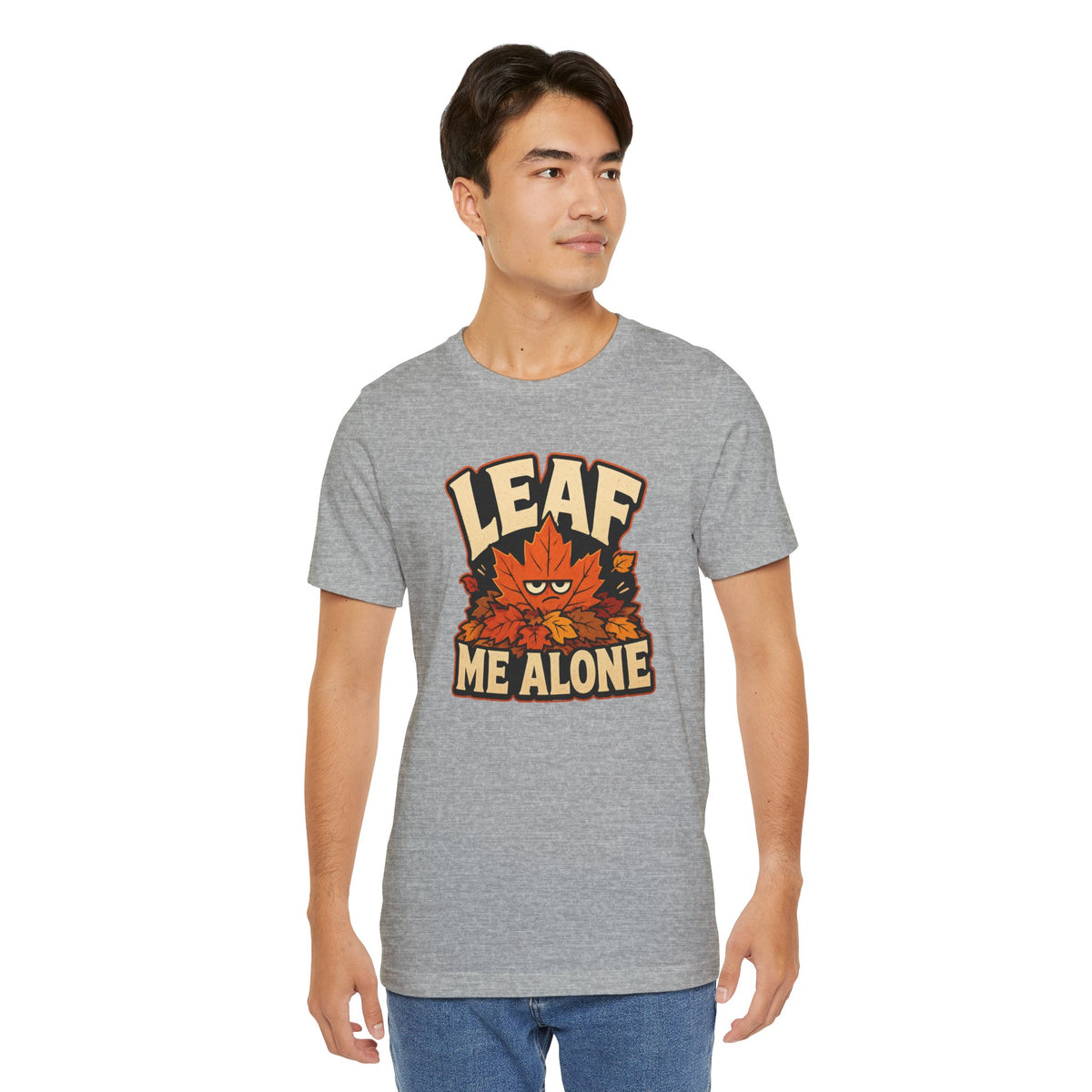 Leaf Me Alone T-Shirt – Funny Fall Introvert Leaves Tee