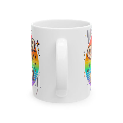 Queer All Year Mug – Pride Coffee Cup