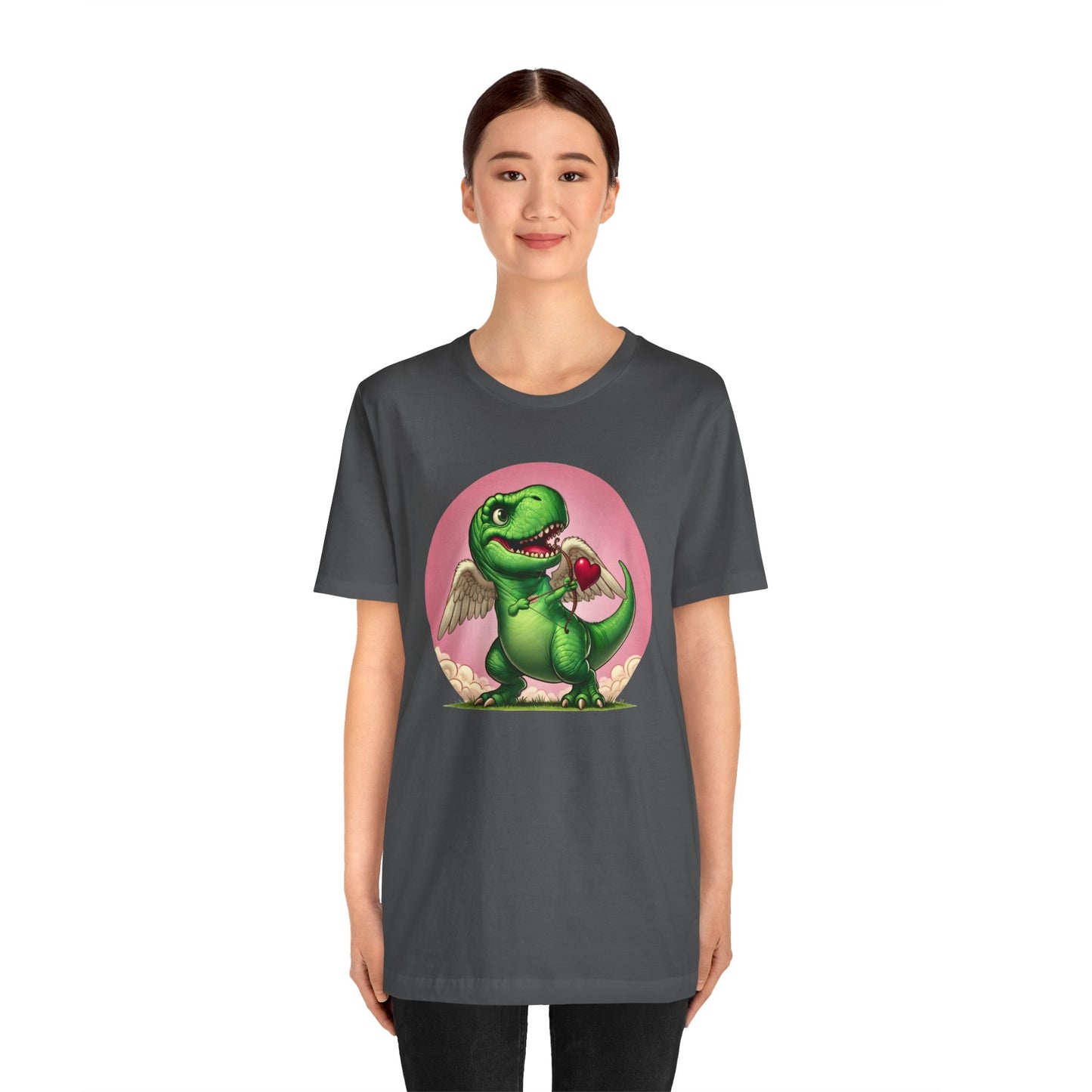 Cupidsaurus Rex T-Shirt – Funny Dinosaur Cupid Valentine’s Day Tee