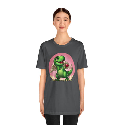 Cupidsaurus Rex T-Shirt – Funny Dinosaur Cupid Valentine’s Day Tee