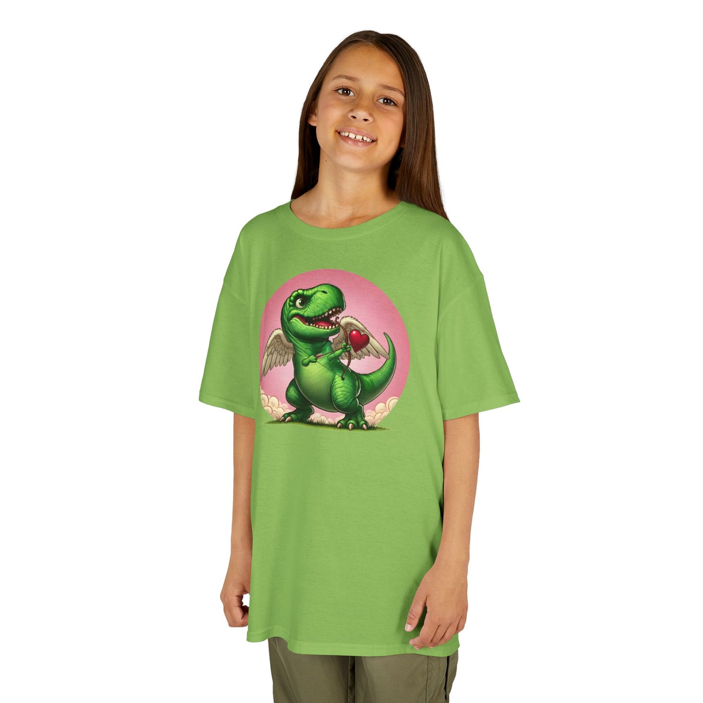 Cupidsaurus Rex Kids T-Shirt – Cute Dinosaur Valentine’s Day Tee for Kids
