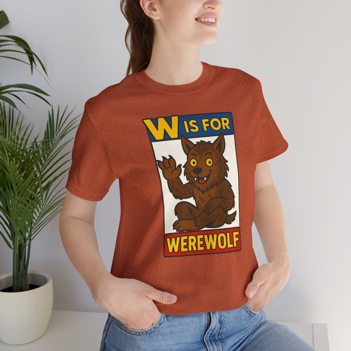 W Is for Werewolf T-Shirt – Cute Werewolf Shirt from Monster Alphabet