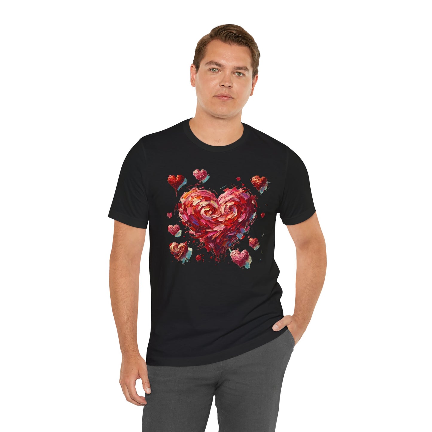 Impressionistic Heart T-Shirt – Artistic Valentine's Day Tee