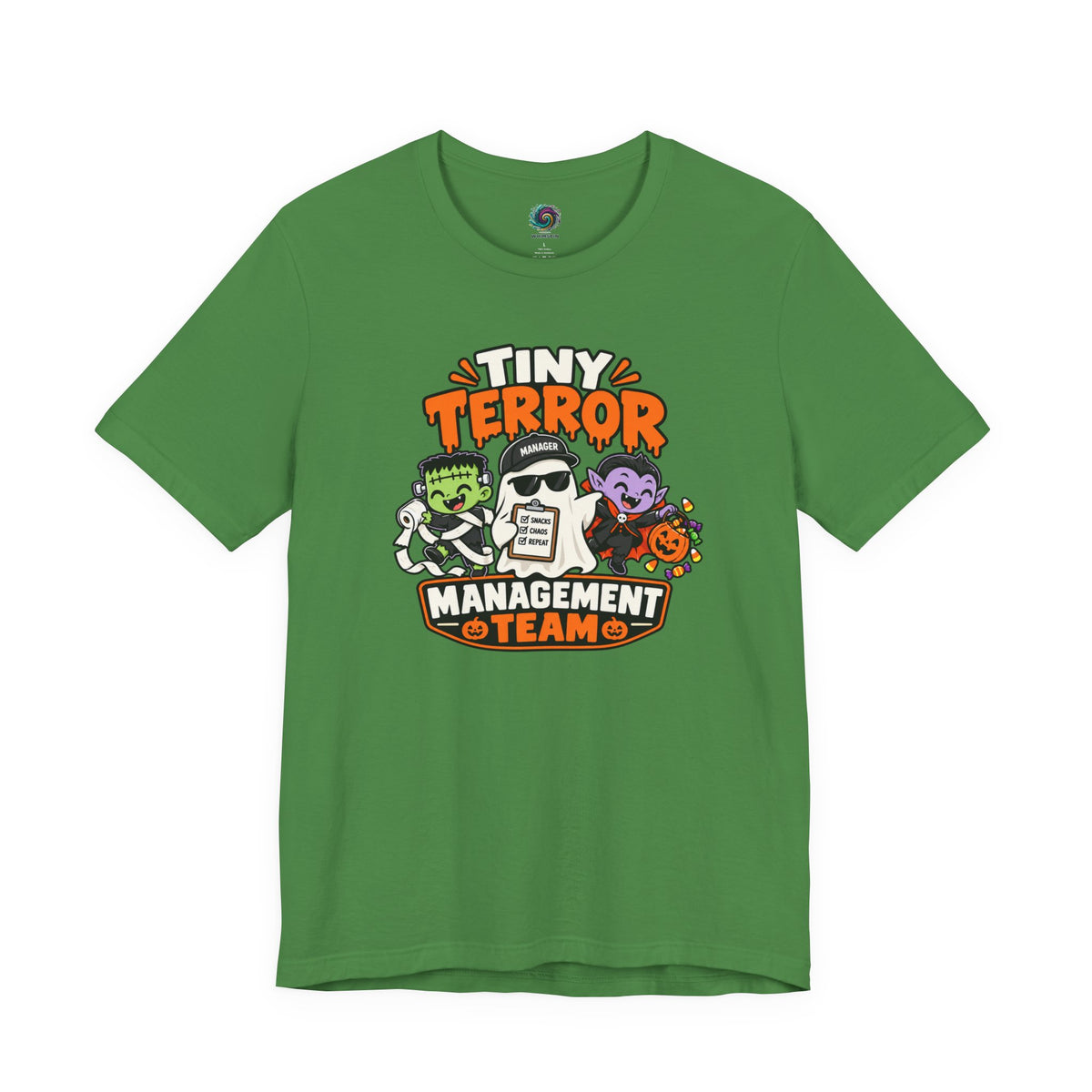 Tiny Terror Management Team T-Shirt – Funny Halloween Parent Tee