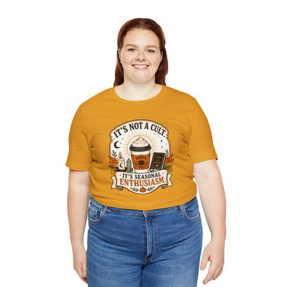 It’s Not a Cult Pumpkin Spice T-Shirt – Funny Fall Tee