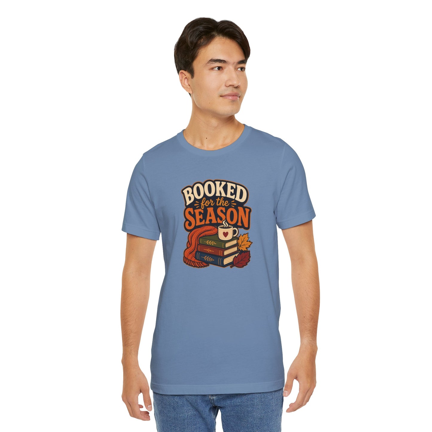 Booked for the Season T-Shirt – Cozy Fall Book Lover Tee